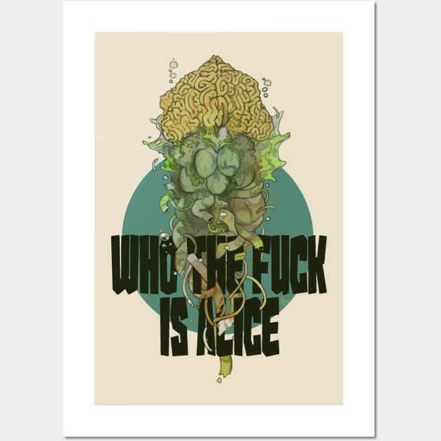 Who the f**k is Alice Wall Art by Morthern